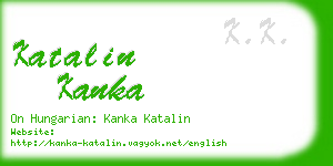 katalin kanka business card